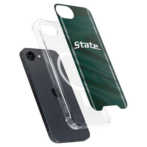 Michigan State University Jersey Grey iPhone 16e MagSafe Case