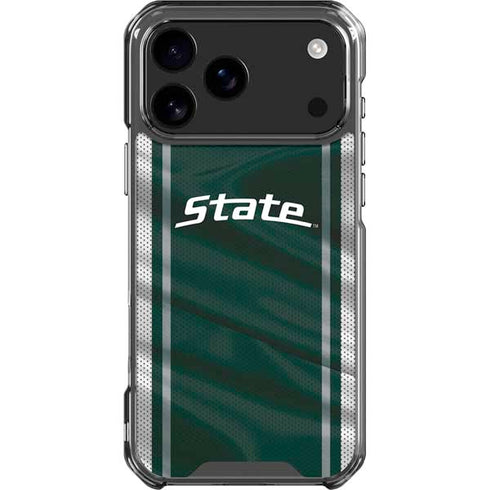 Michigan State University Jersey Grey iPhone 18 Pro Max Clear Case