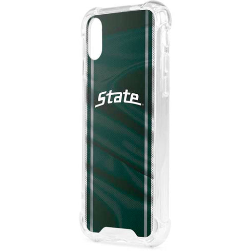 Michigan State University Jersey Grey iPhone XS Clear Case
