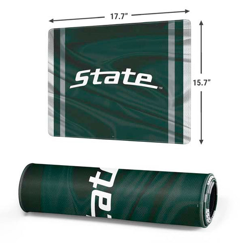 Michigan State University Jersey Grey Gaming Mouse Pad