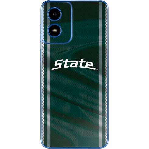 Michigan State University Jersey Grey Moto G Play 4G (2024) Skin