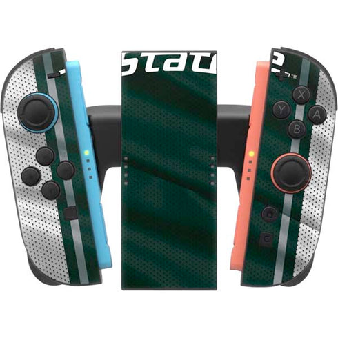 Michigan State University Jersey Grey Nintendo Switch 2 (2025) Joy-Con Controller Skin