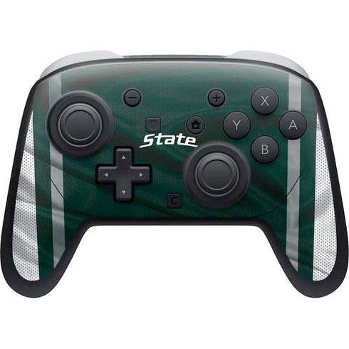 Michigan State University Jersey Grey Nintendo Switch 2 (2025) Pro Controller Skin