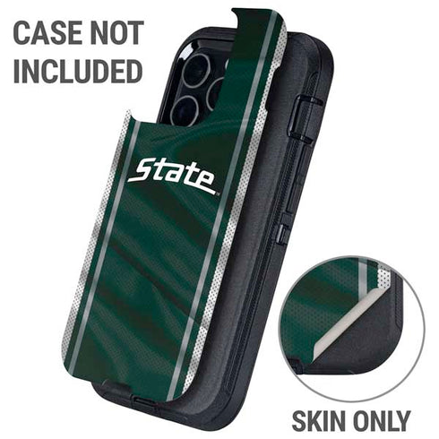 Michigan State University Jersey Grey Otterbox Defender iPhone Skin