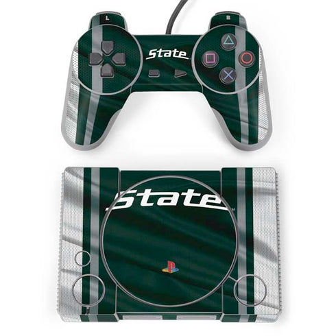 Michigan State University Jersey Grey PlayStation Classic Bundle Skin