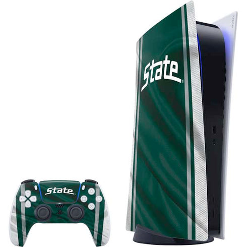 Michigan State University Jersey Grey PlayStation PS5 Skins