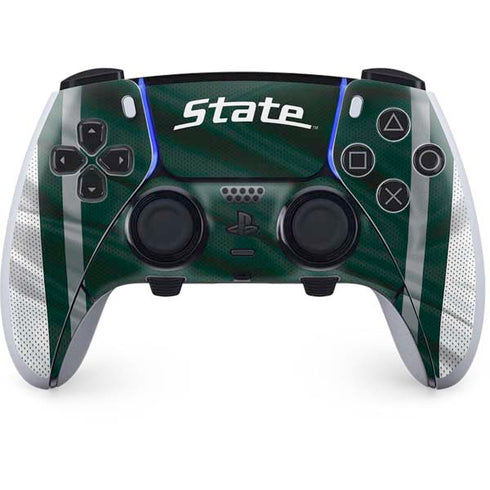 Michigan State University Jersey Grey PS5 DualSense Edge Pro Controller Skin