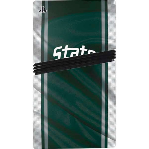 Michigan State University Jersey Grey PS5 Pro Bundle Skin