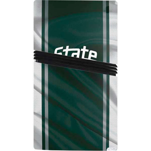 Michigan State University Jersey Grey PS5 Pro Console Skin