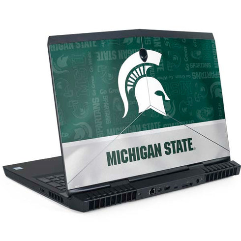 Michigan State University Jersey Split Dell Alienware Skin