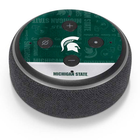 Michigan State University Jersey Split Amazon Echo Dot Skin