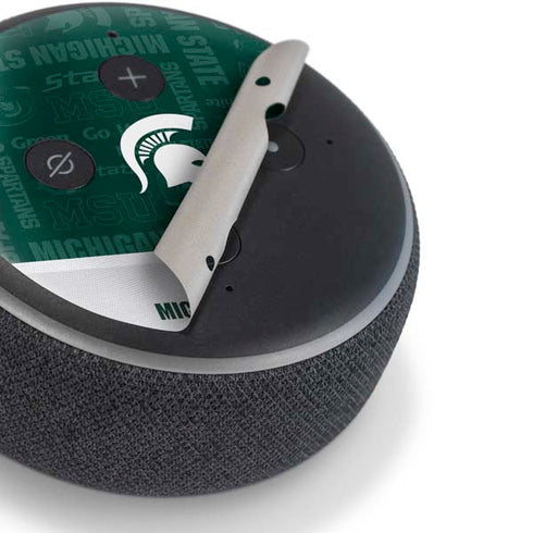 Michigan State University Jersey Split Amazon Echo Dot Skin