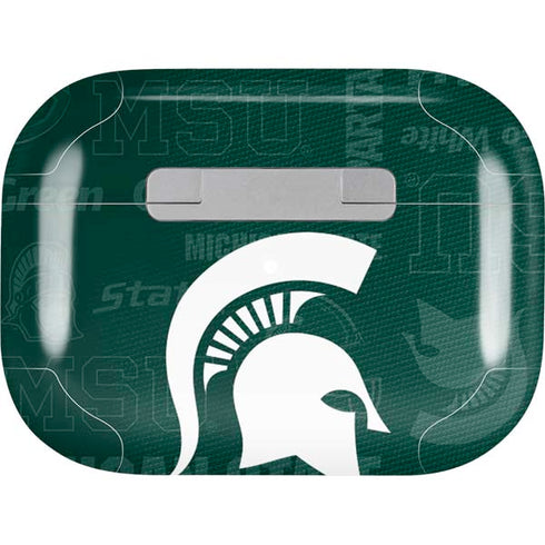 Michigan State University Jersey Split Apple AirPods Pro Skin