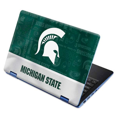 Michigan State University Jersey Split Aspire R11 11.6in Skin