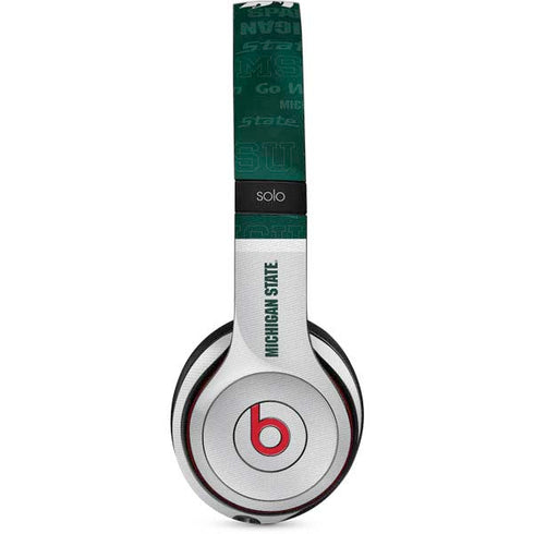 Michigan State University Jersey Split Beats Solo 2 Wireless Skin