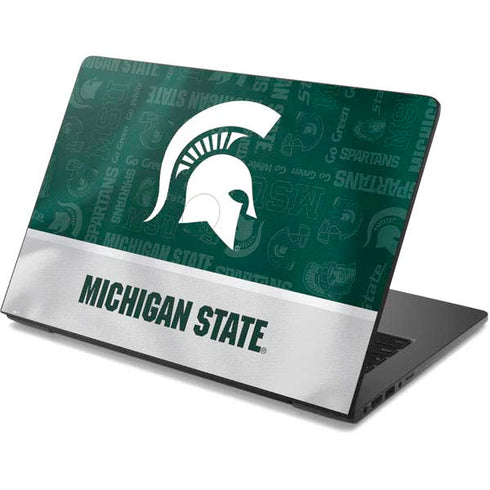 Michigan State University Jersey Split Dell Chromebook Skin
