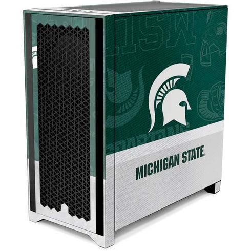 Michigan State University Jersey Split Corsair 4000D Tempered Glass Mid-Tower ATX Case Skin