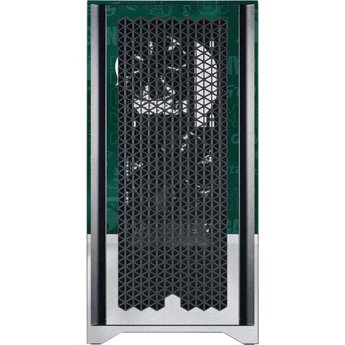 Michigan State University Jersey Split Corsair 4000D Tempered Glass Mid-Tower ATX Case Skin
