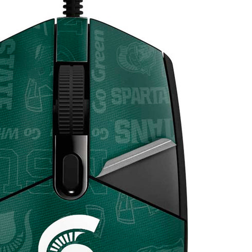 Michigan State University Jersey Split G203 Prodigy RGB Wired Gaming Mouse Skin