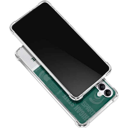 Michigan State University Jersey Split Gabb Phone 4 Clear Case