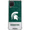 Michigan State University Jersey Split Galaxy A12 Clear Case