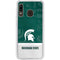 Michigan State University Jersey Split Galaxy A20 Clear Case