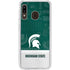 Michigan State University Jersey Split Galaxy A20 Clear Case