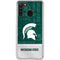 Michigan State University Jersey Split Galaxy A21 Clear Case