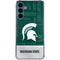 Michigan State University Jersey Split Galaxy A35 5G Clear Case