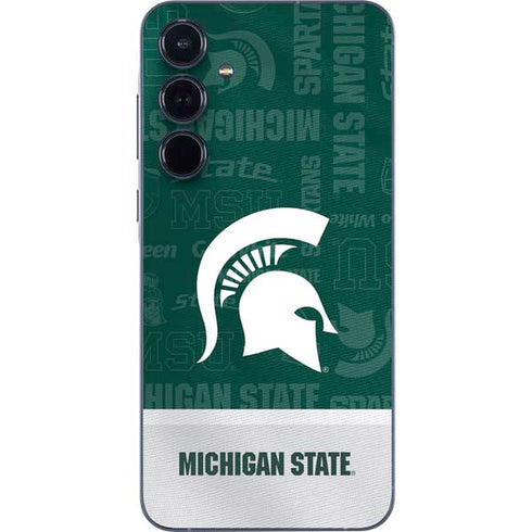 Michigan State University Jersey Split Galaxy A35 5G Skin
