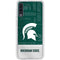 Michigan State University Jersey Split Galaxy A50 Clear Case