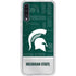 Michigan State University Jersey Split Galaxy A50 Clear Case