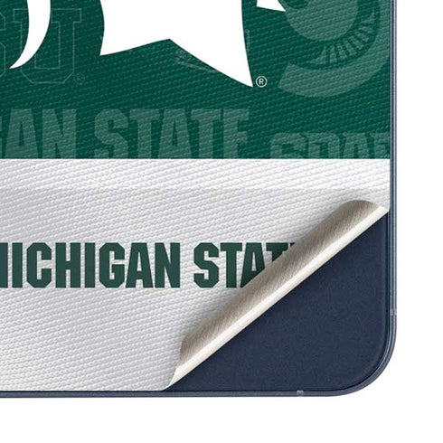 Michigan State University Jersey Split Galaxy A55 5G Skin