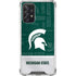 Michigan State University Jersey Split Galaxy A72 5G Clear Case