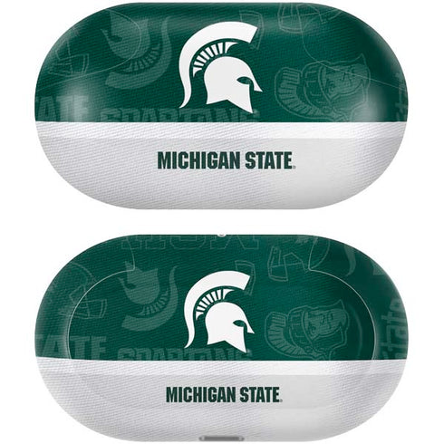 Michigan State University Jersey Split Galaxy Buds Plus Skin