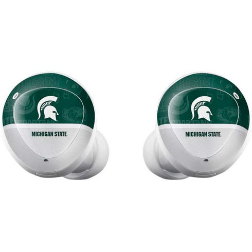 Michigan State University Jersey Split Galaxy Buds Plus Skin