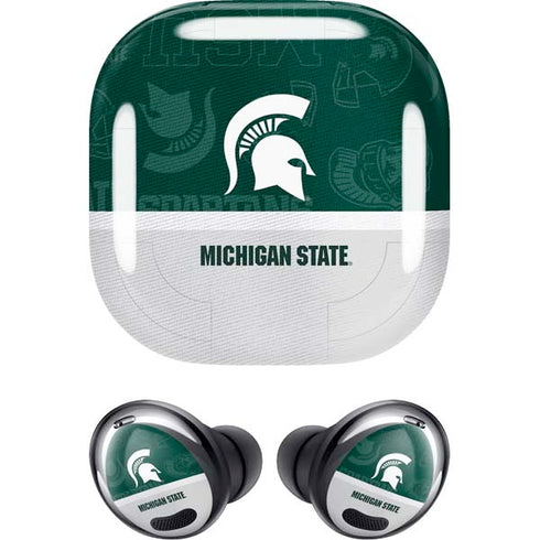 Michigan State University Jersey Split Galaxy Buds Pro Skin