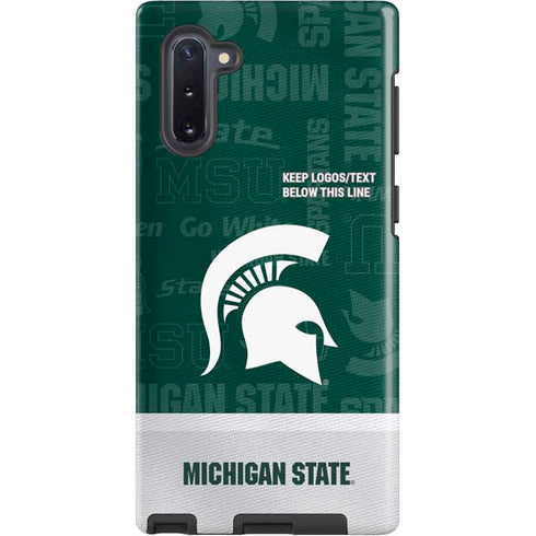 Michigan State University Jersey Split Galaxy Cases