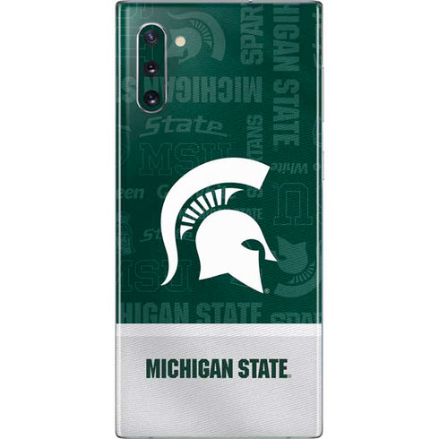 Michigan State University Jersey Split Galaxy Note 10 Skin