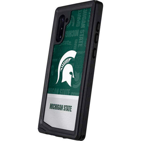 Michigan State University Jersey Split Galaxy Note 10 Waterproof Case
