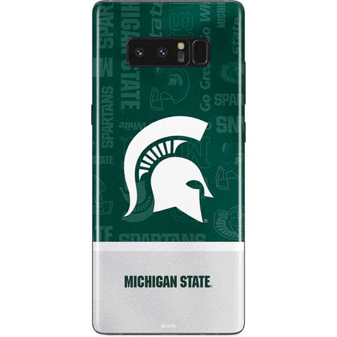 Michigan State University Jersey Split Galaxy Note 8 Skin