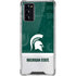Michigan State University Jersey Split Galaxy Note20 5G Clear Case