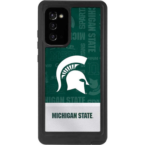 Michigan State University Jersey Split Galaxy Note20 5G Waterproof Case