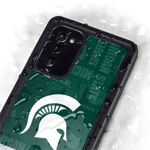 Michigan State University Jersey Split Galaxy Note20 5G Waterproof Case