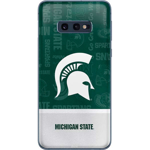 Michigan State University Jersey Split Galaxy S10e Skin