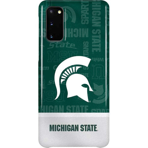 Michigan State University Jersey Split Galaxy S20 Lite Case