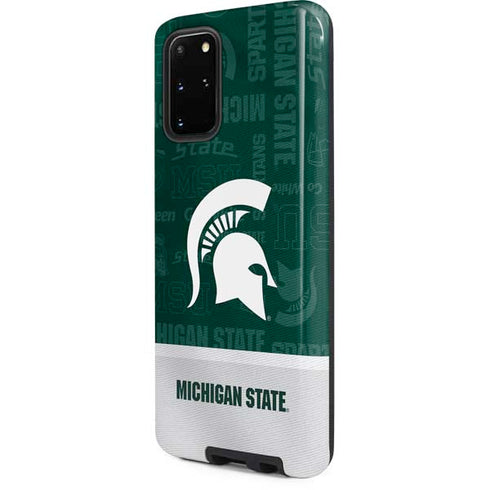 Michigan State University Jersey Split Galaxy S20 Plus Pro Case