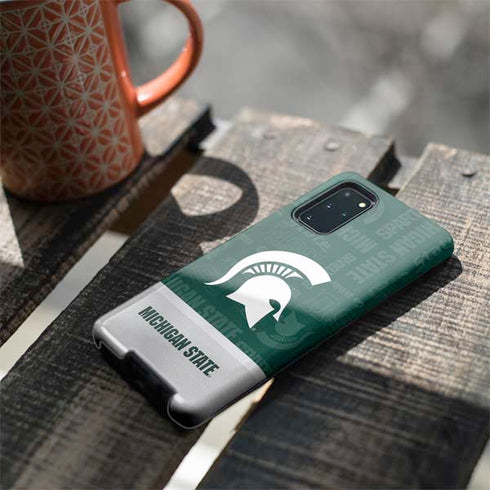 Michigan State University Jersey Split Galaxy S20 Plus Pro Case
