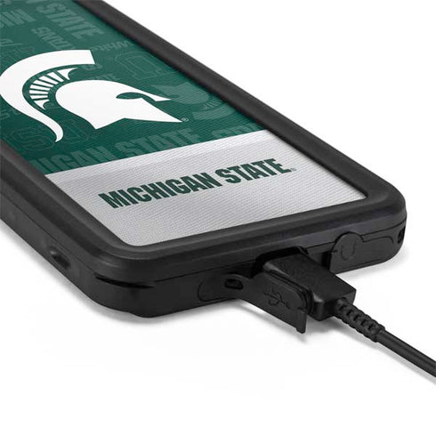 Michigan State University Jersey Split Galaxy S20 Plus Waterproof Case