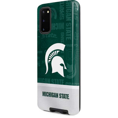 Michigan State University Jersey Split Galaxy S20 Pro Case